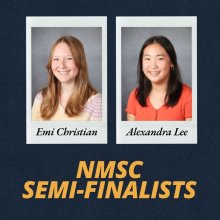 Two CHA Seniors Named National Merit Semifinalists Two CHA Seniors Named National Merit Semifinalists